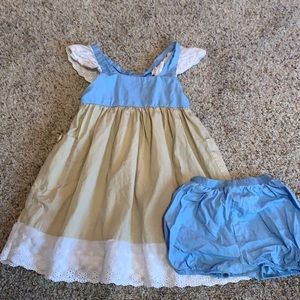 Well Dressed Wolf Aunt Heart remake in blue comes with bloomers size 3t